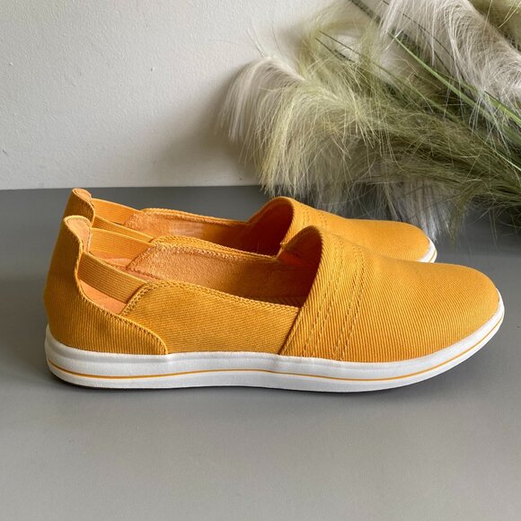 Clarks Cloudstepper Breeze Step Casual Orange Shoes 9 - Picture 2 of 8